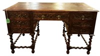 18TH C. OAK JACOBEAN WRITING DESK