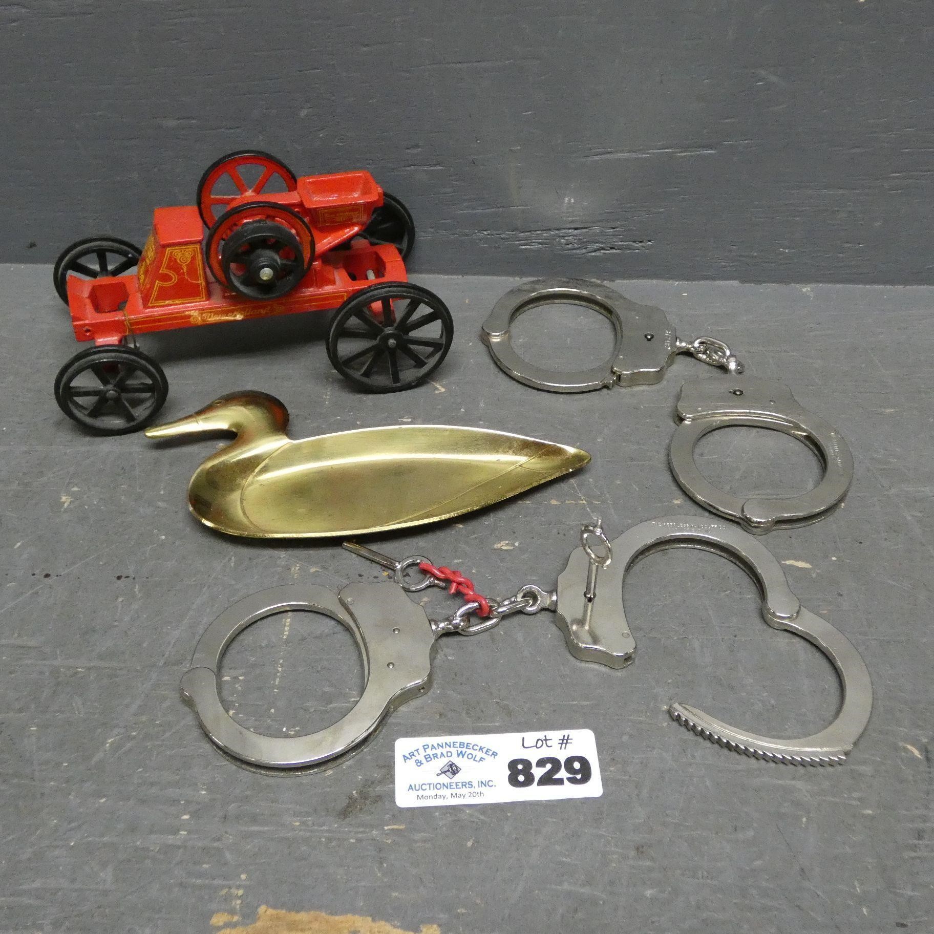 Peerless Handcuffs w/ Key, New Holland Engine