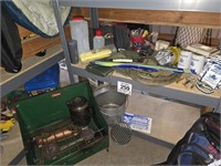 Coleman camp stove, chairs & camping/survival gear