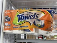 15 pack paper towels- orange