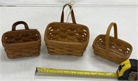 3 - Longaberger Baskets