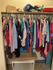 Contents of closet multiple sizes