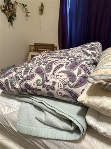 Bedspread possible Queen , blanket, feather