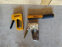 Lot of Construction Staplers