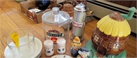 Biscotti Cookie Jar, Hand Painted Cookie Jar,