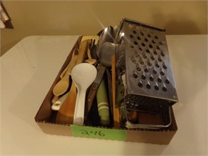 utensils and grater
