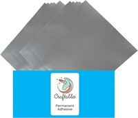 Craftables Silver Vinyl sheets - Permanent,