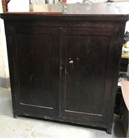 Vintage dark wood cabinet