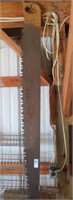 antique wooden saw