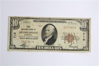 1929 TYPE 1 NATIONAL CURRENCY $10 NOTE