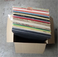 Box Lot Of Vinyl Records Jazz Christmas & More