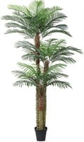 Artificial Palm Tree 8ft UV Resistant Faux Plant