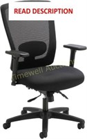 Alera Envy Series Mesh Mid-Back Chair  Black