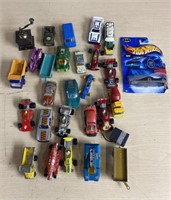 Assorted die cast cars