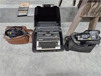 Electric type writer and camcorders