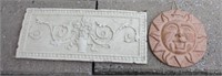 Two wall plaques/stepping stones, 20 X 8.5" &
