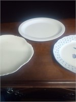 Three serving platters