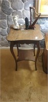 Vintage wooden table -19.5 x 28 inches