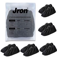 Jron 5 Pairs Premium Reusable Washable Shoe Cover