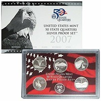 2007 US Mint Silver Quarter Proof Set