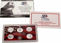 2008 US Mint Silver Quarter Proof Set