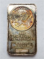 5oz Sunshine Mint Silver Bar