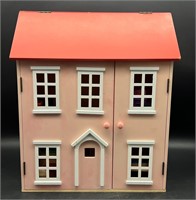 LARGE WOODEN DOLL HOUSE w/ FURNITURE