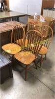 Wooden chairs (QTY X 4)