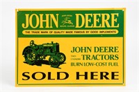 JOHN DEERE QUALITY IMPLEMENTS SOLD HERE SST SIGN