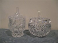 crystal candy dishes .