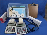 Office Supplies incl Calculators, Envelopes,