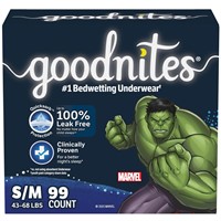 Goodnites Boys' Bedwetting Underwear, Size S/M (43