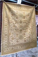 9' 2" x 12' Turkish Oushak Stark Carpet.