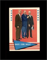 1961 Fleer #1 Baker/Cobb/Wheat CL VG-EX Marked