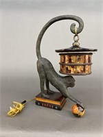 Maitland Smith monkey table lamp.