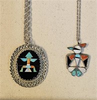 Sterling Native American Jewelry 2 Necklaces