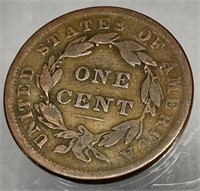 Copper U.S. Large One Cent Braided Hair 1838