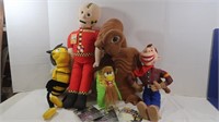 Stuffed Dolls-ET, Howdy Doody, Daryl the Crash