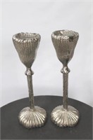 Chelsea House pair metal candle holders