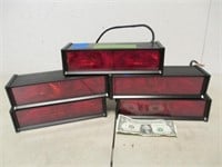 5 Police Car Lights - All Believed Working Per