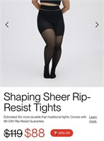 Size L Sheertex Shaping Sheer Rip-Resist Tights -