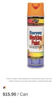 Solvent-Based Marking Paint, 17 oz., Aerosol Can