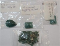 Emeralds loose stones includes