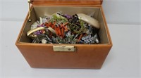 Vintage jewel box and contents