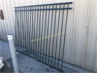 16 linear feet bronze finish steel fencing