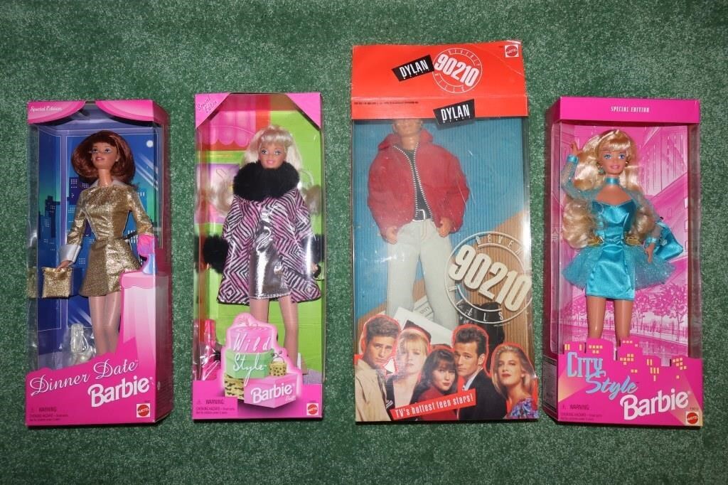 4pc Collection of Barbies