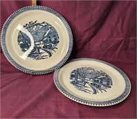 11" currier and Ives plates
