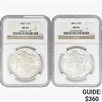 1884-O [2] Morgan Silver Dollar NGC MS63