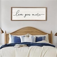 Love You More Sign Wall Decor 40''ã—15'' Large