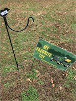 John Deere Sign and yard hanger